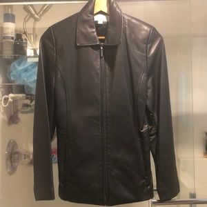 Liz Claiborne Black Leather Jacket